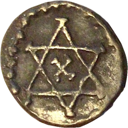 Anoniem, bisdom Straatsburg, Denier/sceatta Hexagram, Straatsburg, z.j. ca 715-750