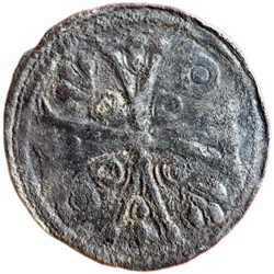 Stedelijke muntslag Tienen,  kleine denier, z.j. ca 1211 - 1235