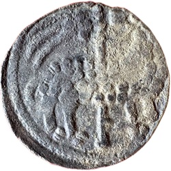 Stedelijke muntslag Tienen,  kleine denier, z.j. ca 1211 - 1235