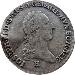 Jozef II van Oostenrijk, 1/4 kronenthaler, Günzburg, 1788
