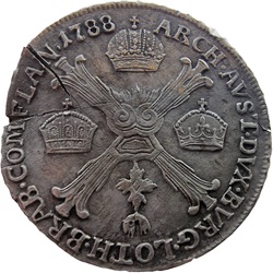 Jozef II van Oostenrijk, 1/4 kronenthaler, Günzburg, 1788