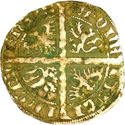 Willem III de Krankzinnige, Dubbele groot, Valenciennes, z.j. ca 1356 - 1389