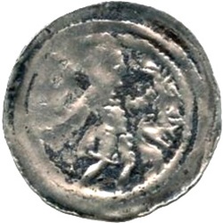 Heinrich VI, Half-bracteaat, Worms, z.j. ca 1195-1196