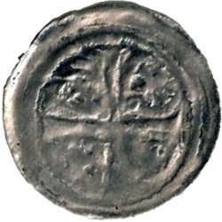 Heinrich VI, Half-bracteaat, Worms, z.j. ca 1195-1196