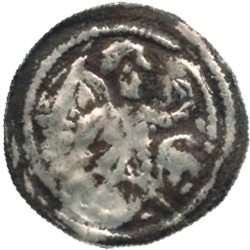 Heinrich VI, Half-bracteaat, Worms, z.j. ca 1195-1196
